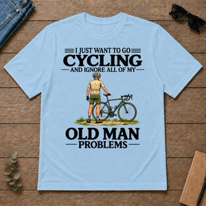I Just Want To Go Cycling Vintage Men - light-blue - TS2D-LightBlue