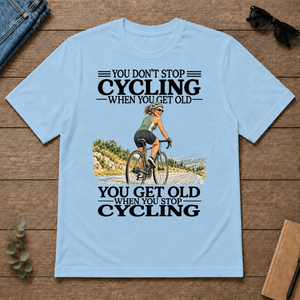 Don't Stop Cycling - light-blue - TS2D-LightBlue