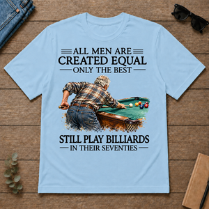 Still Play Billiards In Seventies - light-blue - TS2D-LightBlue
