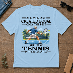 Men Still Playing Tennis In Their Seventies - light-blue - TS2D-LightBlue