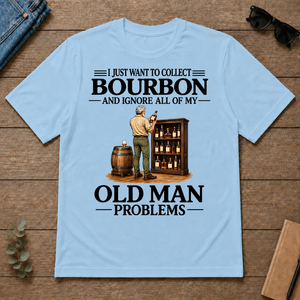 I Just Want To Collect Bourbon - light-blue - TS2D-LightBlue