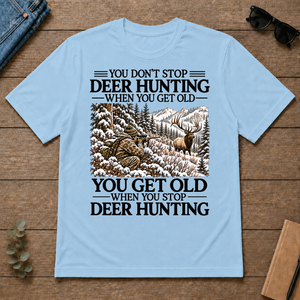 Don't Stop Elk Hunting Snow - light-blue - TS2D-LightBlue