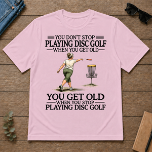 Don't Stop Playing Disc Golf - light-pink - TS2D-LightPink
