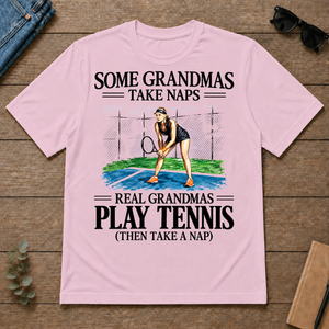 1 Real Grandmas Play Tennis - light-pink - TS2D-LightPink