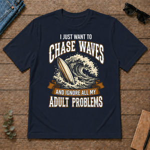 Vintage Black I Just Want To Chase Waves - navy - TS2D-Navy