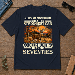 Deer Hunting Strongest Man In Seventies - navy - TS2D-Navy