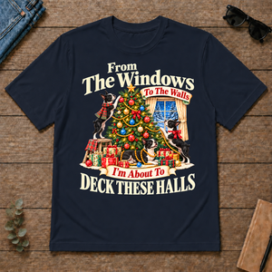 From the Windows to the Walls Boston Terrier - navy - TS2D-Navy