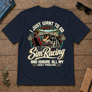 I Just Want To Go Sim Racing & Ignore All Adult Problems - navy - TS2D-Navy