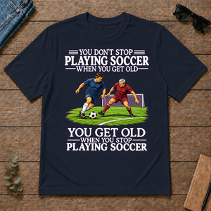 Old Man Don't Stop Soccer - navy - TS2D-Navy