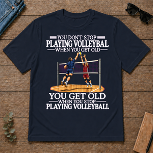 Old Man Don't Stop Volleyball - navy - TS2D-Navy