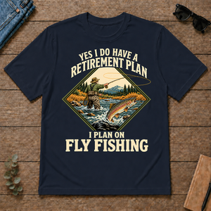 I Plan On Fly Fishing - navy - TS2D-Navy