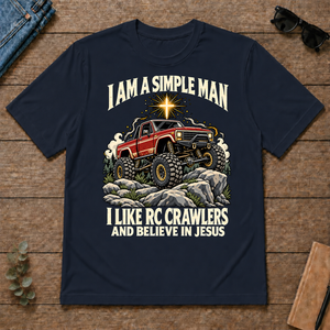 I Like RC Crawlers & Believe In Jesus - navy - TS2D-Navy