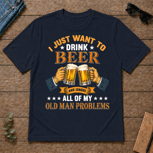 Vintage I Just Want To Drink Beer - navy - TS2D-Navy