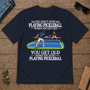 Old Man Don't Stop Pickleball - navy - TS2D-Navy