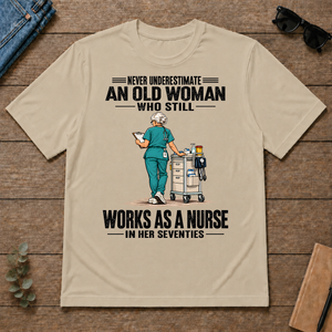 An Old Woman Still Works As A Nurse In Her 70s - sand - TS2D-Sand