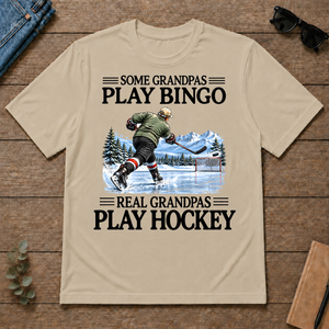 Some Grandpas Play Bingo Real Grandpas Play Hockey - sand - TS2D-Sand