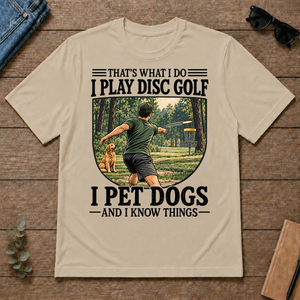 I Play Disc Golf And I Pet Dog - sand - TS2D-Sand