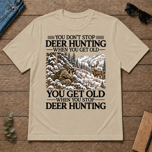 Don't Stop Mule Deer Hunting Snow - sand - TS2D-Sand