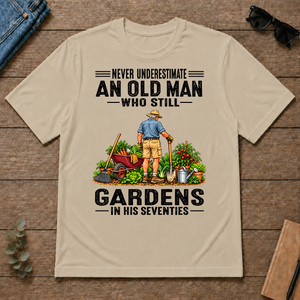 An Old Man Still Gardens In His 70s - sand - TS2D-Sand