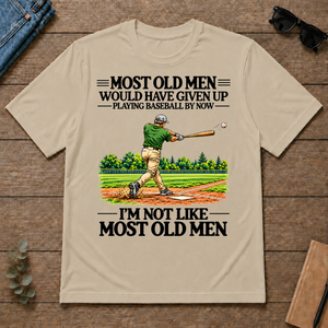 Most Old Man Would Have Given Up Playing Baseball - sand - TS2D-Sand