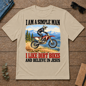 I Like Dirt Bikes And Believe In Jesus - sand - TS2D-Sand