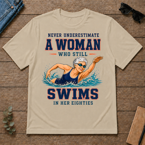 Never Underestimate A Woman Still Swims In Her 80s - sand - TS2D-Sand