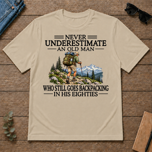 Never Underestimate An Old Man Backpacking 80s - sand - TS2D-Sand