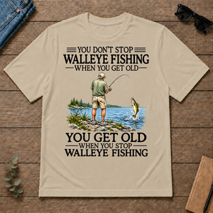 Don't Stop Walleye Fishing Vintage - sand - TS2D-Sand