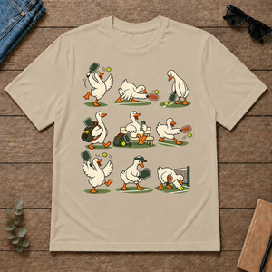Funny Ducks Playing Pickleball - sand - TS2D-Sand