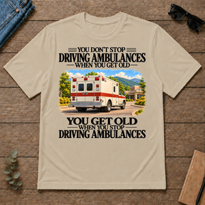 Don't Stop Driving Ambulances Vintage Art - sand - TS2D-Sand