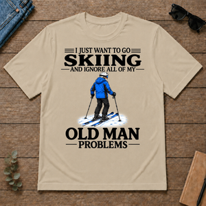 I Just Want To Go Skiing Vintage - sand - TS2D-Sand
