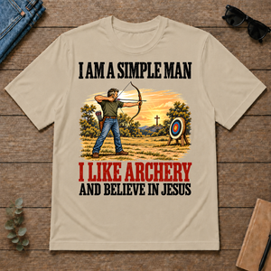 I Like Archery And Believe In Jesus - sand - TS2D-Sand