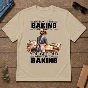 Vinatge You Get Old When You Stop Baking - sand - TS2D-Sand