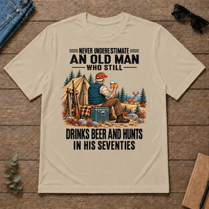An Old Man Still Drinks Beer And Hunts In His 70s - sand - TS2D-Sand