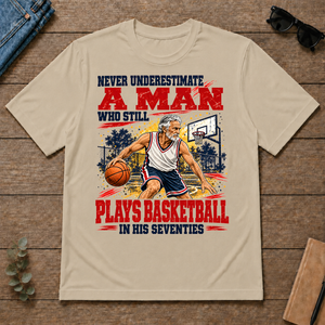 A Man Still Plays Basketball In His 70s - sand - TS2D-Sand