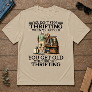 Don't Stop Thrifting Vintage Art - sand - TS2D-Sand