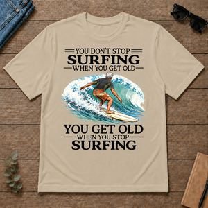 Don't Stop Surfing Vintage Art - sand - TS2D-Sand