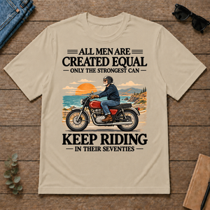 Only The Strongest Can Keep Riding In Their 70s - sand - TS2D-Sand