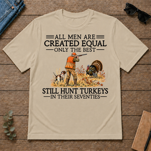 All Men Are Created Equal Turkeys Hunting 70s - sand - TS2D-Sand