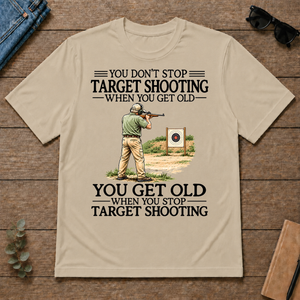 Don't Stop Target Shooting Vintage Art - sand - TS2D-Sand