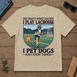 I Play Lacrosse And I Pet Dog - sand - TS2D-Sand