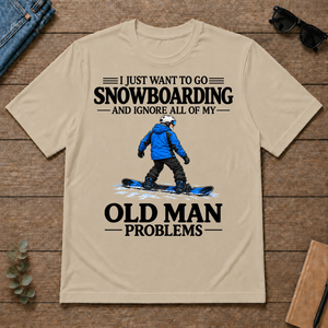 I Just Want To Go Snowboarding Vintage - sand - TS2D-Sand
