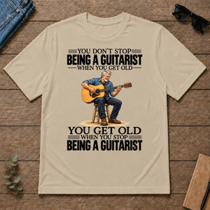 Vintage You Get Old When You Stop Being A Guitarist - sand - TS2D-Sand