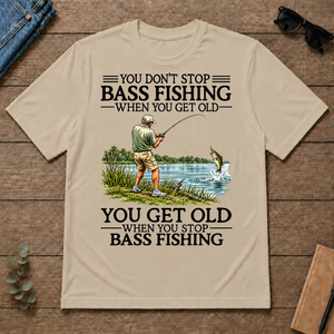 Don't Stop Bass Fishing Vintage - sand - TS2D-Sand