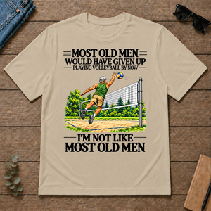 Most Old Man Would Have Given Up Playing Volleyball - sand - TS2D-Sand