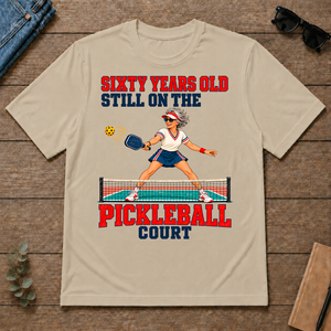 Sixty Years Old, Still On The Pickleball Court - sand - TS2D-Sand