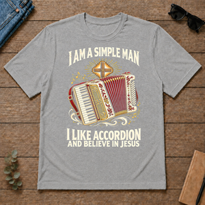 I Like Accordion & Believe In Jesus - sport-grey - TS2D-SportGrey
