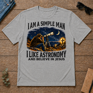 I Am Simple Man I Like Astronomy - sport-grey - TS2D-SportGrey