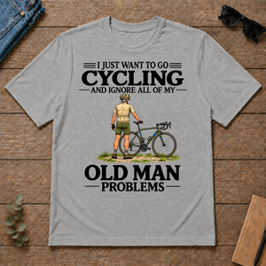 I Just Want To Go Cycling Vintage Men - sport-grey - TS2D-SportGrey