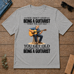 Vintage You Get Old When You Stop Being A Guitarist - sport-grey - TS2D-SportGrey